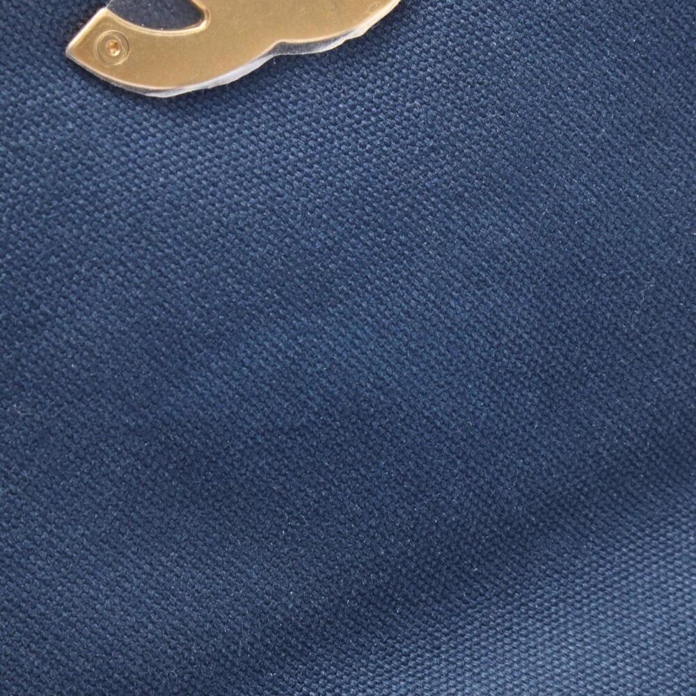 Chanel 19 Dixneuf Matelassé Shoulder Bag/Handbag, Canvas, Women's, Navy, AS1160 - Picture 6 of 10